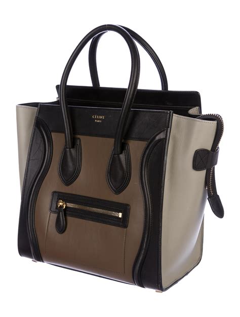 celine micro luggage tote black|celine tote reviews.